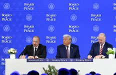 President Ilham Aliyev attended signing ceremony of Board of Peace Charter in Davos (PHOTO/VIDEO)