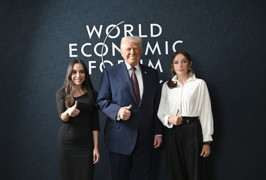 President Ilham Aliyev and President Donald Trump held meeting in Davos (PHOTO/VIDEO)