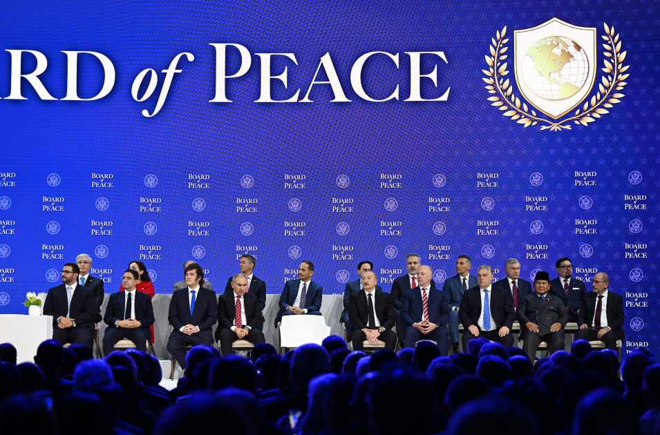 President Ilham Aliyev attended signing ceremony of Board of Peace Charter in Davos (PHOTO/VIDEO)