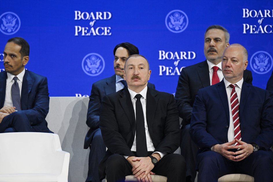 President Ilham Aliyev attended signing ceremony of Board of Peace Charter in Davos (PHOTO/VIDEO)