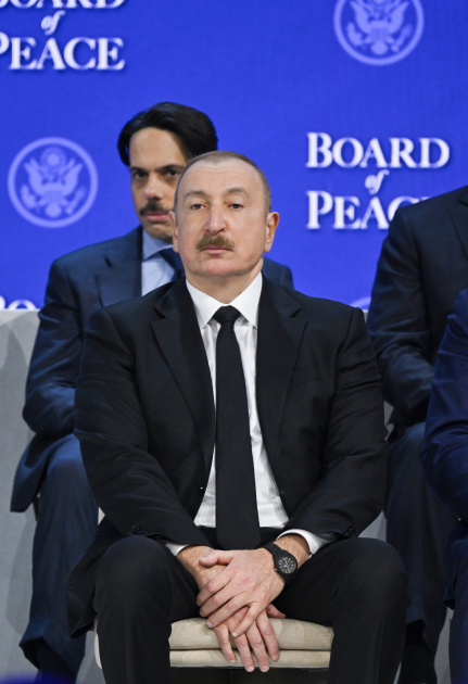 President Ilham Aliyev attended signing ceremony of Board of Peace Charter in Davos (PHOTO/VIDEO)