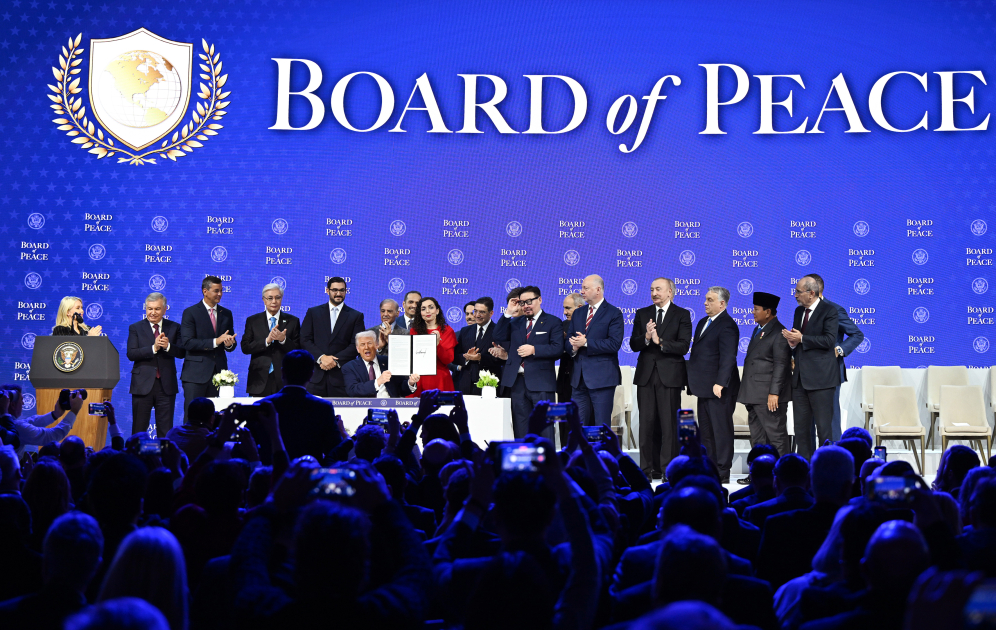President Ilham Aliyev attended signing ceremony of Board of Peace Charter in Davos (PHOTO/VIDEO)