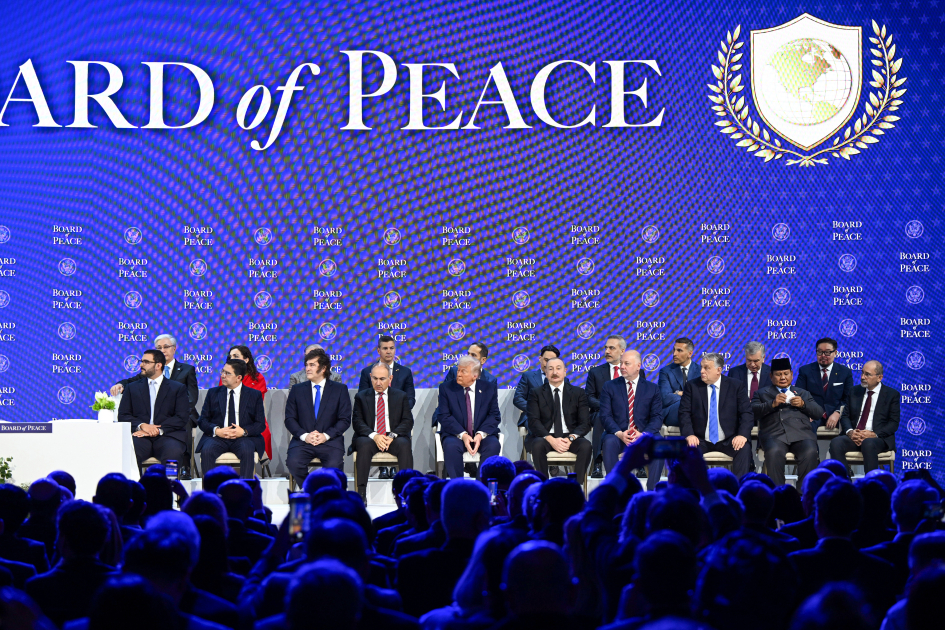 President Ilham Aliyev attended signing ceremony of Board of Peace Charter in Davos (PHOTO/VIDEO)