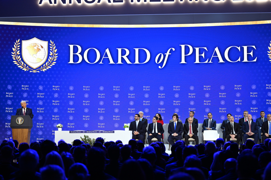President Ilham Aliyev attended signing ceremony of Board of Peace Charter in Davos (PHOTO/VIDEO)