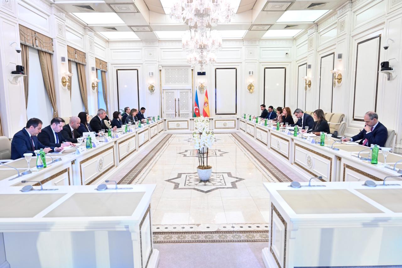 Azerbaijani Parliament Speaker meets with Speaker of Spanish Congress of Deputies (PHOTO)