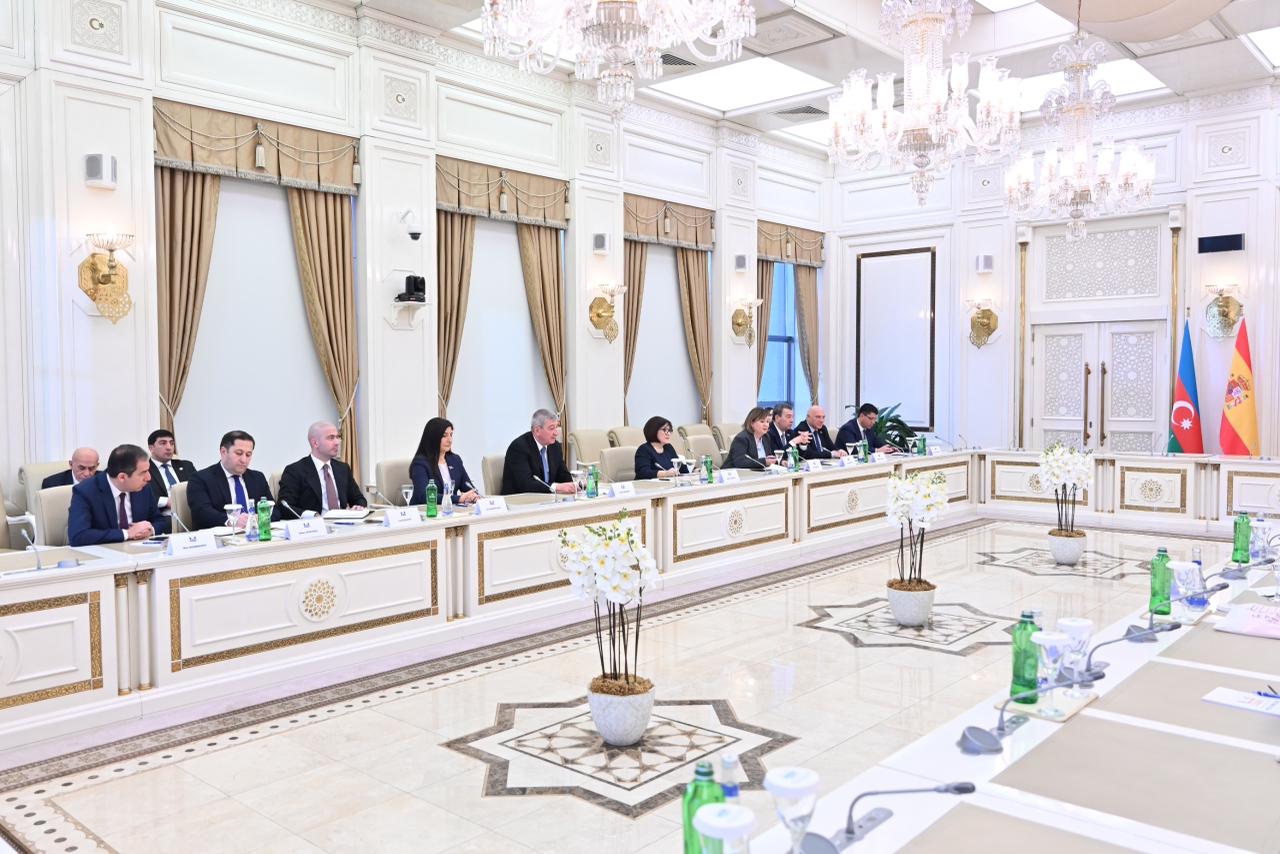 Azerbaijani Parliament Speaker meets with Speaker of Spanish Congress of Deputies (PHOTO)