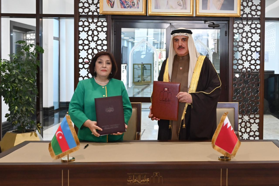 Azerbaijani Parliament, Council of Representatives of Kingdom of Bahrain sign Memorandum of Understanding (PHOTO)