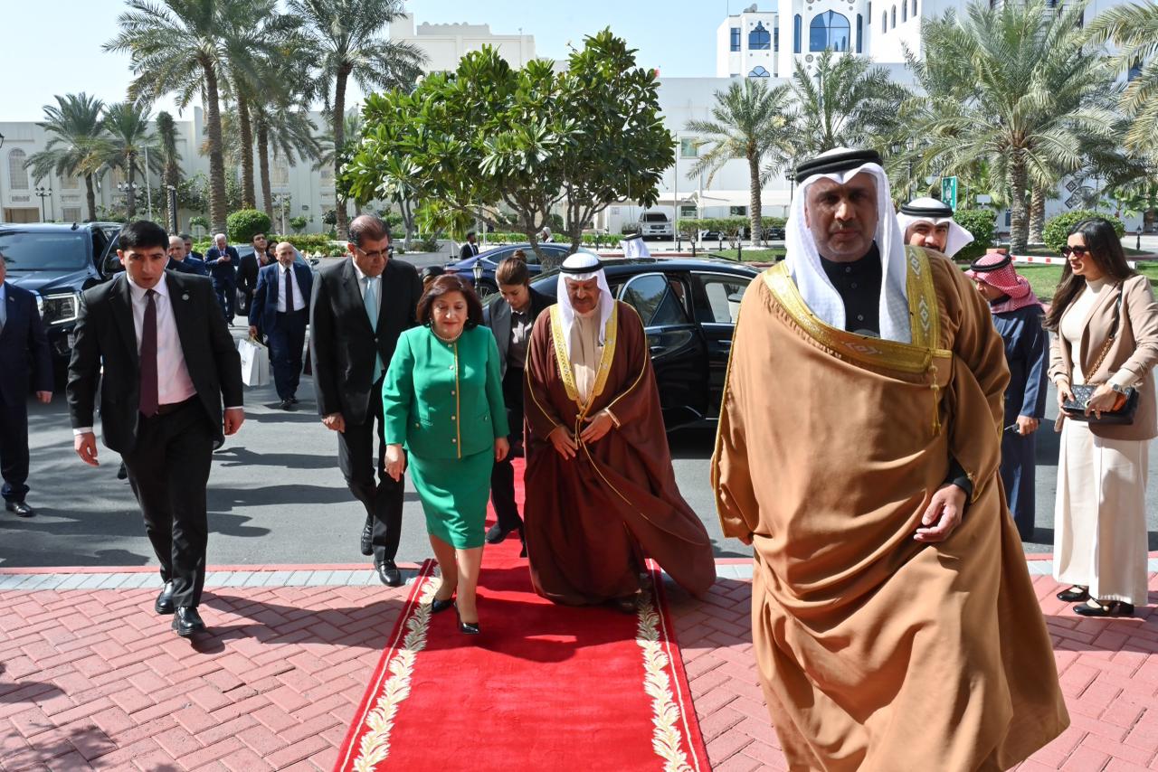 Speaker of Azerbaijani Parliament Sahiba Gafarova meets with Chairman of Consultative Council of Kingdom of Bahrain Ali bin Saleh Al Saleh (PHOTO)