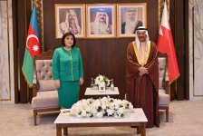 Speaker of Azerbaijani Parliament Sahiba Gafarova meets with Chairman of Consultative Council of Kingdom of Bahrain Ali bin Saleh Al Saleh (PHOTO)