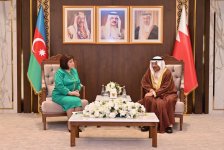 Speaker of Azerbaijani Parliament Sahiba Gafarova meets with Chairman of Consultative Council of Kingdom of Bahrain Ali bin Saleh Al Saleh (PHOTO)