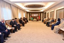 Speaker of Azerbaijani Parliament Sahiba Gafarova meets with Chairman of Consultative Council of Kingdom of Bahrain Ali bin Saleh Al Saleh (PHOTO)