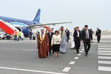 Speaker of Azerbaijani Parliament Sahiba Gafarova arrives in Kingdom of Bahrain on visit (PHOTO)