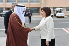 Speaker of Azerbaijani Parliament Sahiba Gafarova arrives in Kingdom of Bahrain on visit (PHOTO)