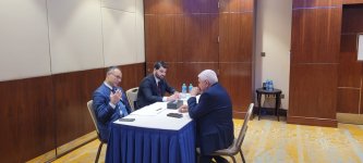 TURKPA Sec-Gen meets with President of International Parliamentarians’ Congress (PHOTO)