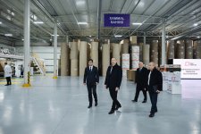 President Ilham Aliyev inaugurates cardboard and box packaging production facility in Sumgayit Industrial Park (PHOTO)