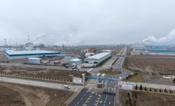 President Ilham Aliyev attends opening of mirror sheet production plant in Sumgayit Industrial Park (PHOTO)