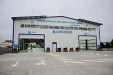 President Ilham Aliyev attends opening of mirror sheet production plant in Sumgayit Industrial Park (PHOTO)