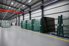 President Ilham Aliyev attends opening of mirror sheet production plant in Sumgayit Industrial Park (PHOTO)