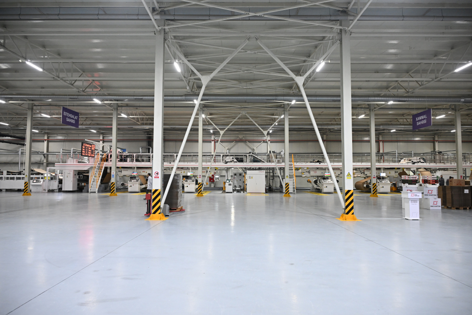 President Ilham Aliyev inaugurates cardboard and box packaging production facility in Sumgayit Industrial Park (PHOTO)