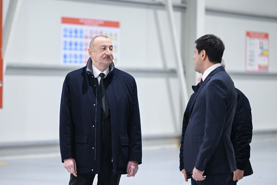 President Ilham Aliyev inaugurates cardboard and box packaging production facility in Sumgayit Industrial Park (PHOTO)