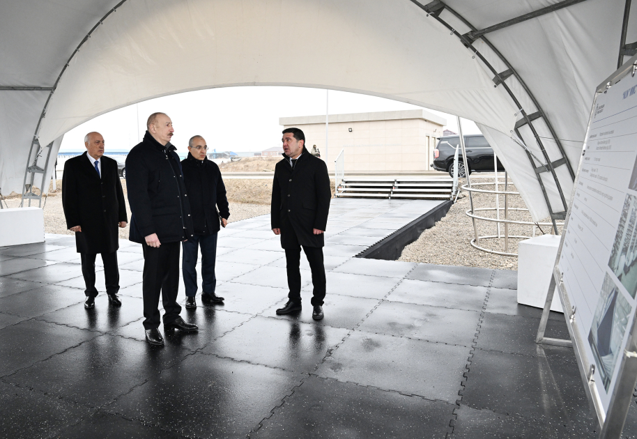 President Ilham Aliyev lays foundation stone for polypropylene and laminated bag production facility in Sumgayit Industrial Park (PHOTO/VIDEO)