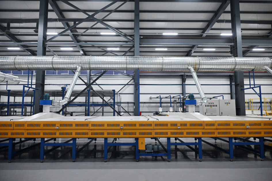 President Ilham Aliyev attends opening of mirror sheet production plant in Sumgayit Industrial Park (PHOTO)