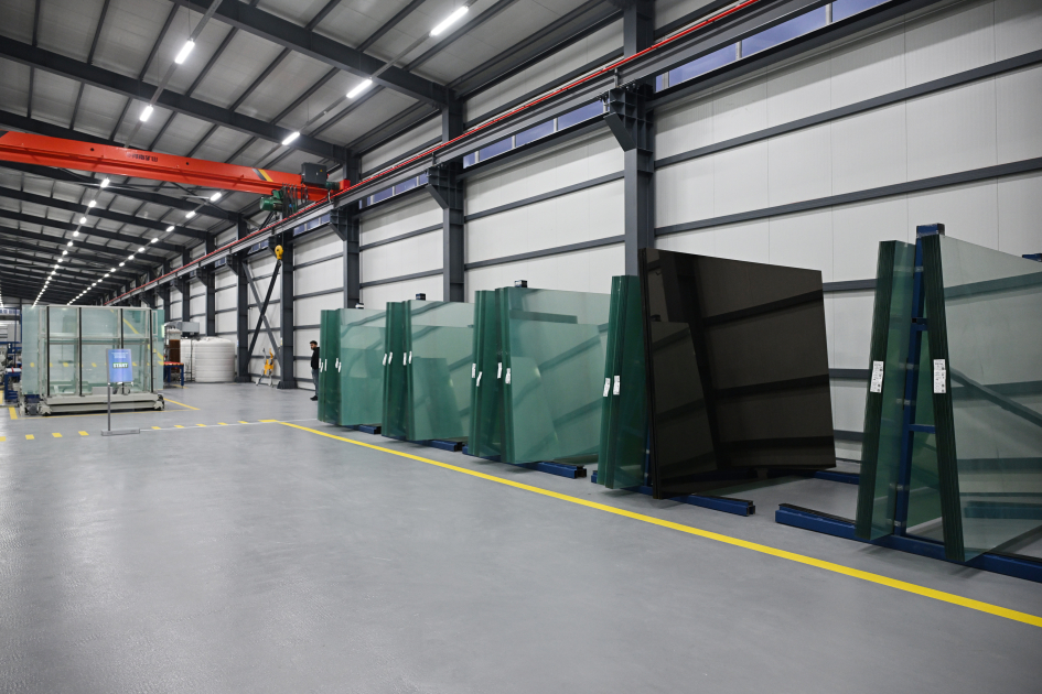 President Ilham Aliyev attends opening of mirror sheet production plant in Sumgayit Industrial Park (PHOTO)