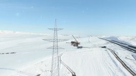 Azerbaijan starts Zangezur power line construction (PHOTO/VIDEO)