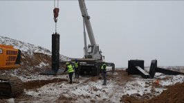 Azerbaijan starts Zangezur power line construction (PHOTO/VIDEO)