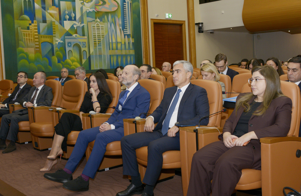 Heydar Aliyev Foundation VP Leyla Aliyeva attends discussions on environmental problems of Caspian Sea in Geneva (PHOTO)