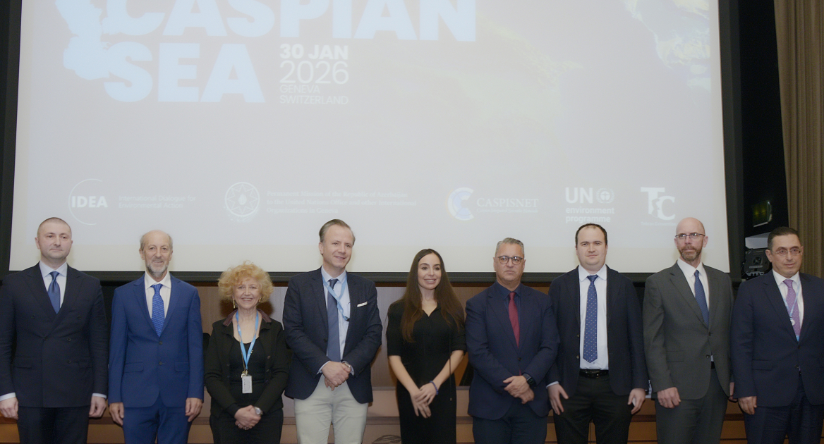 Heydar Aliyev Foundation VP Leyla Aliyeva attends discussions on environmental problems of Caspian Sea in Geneva (PHOTO)