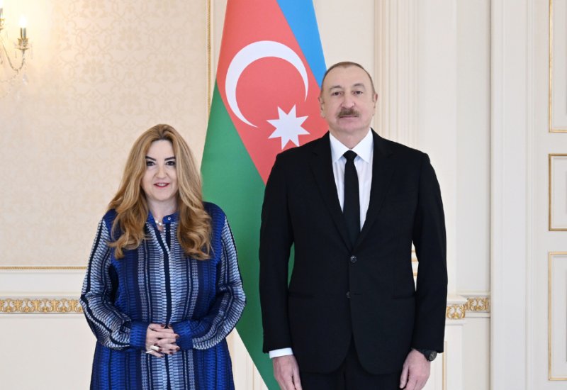 President Ilham Aliyev receives credentials of newly appointed ambassador of Greece to Azerbaijan (PHOTO)