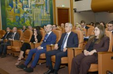 Heydar Aliyev Foundation VP Leyla Aliyeva attends discussions on environmental problems of Caspian Sea in Geneva (PHOTO)