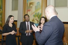 Heydar Aliyev Foundation VP Leyla Aliyeva attends discussions on environmental problems of Caspian Sea in Geneva (PHOTO)