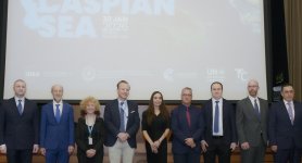 Heydar Aliyev Foundation VP Leyla Aliyeva attends discussions on environmental problems of Caspian Sea in Geneva (PHOTO)