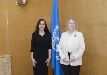 Heydar Aliyev Foundation VP Leyla Aliyeva meets with Director-General of UN Office at Geneva (PHOTO)