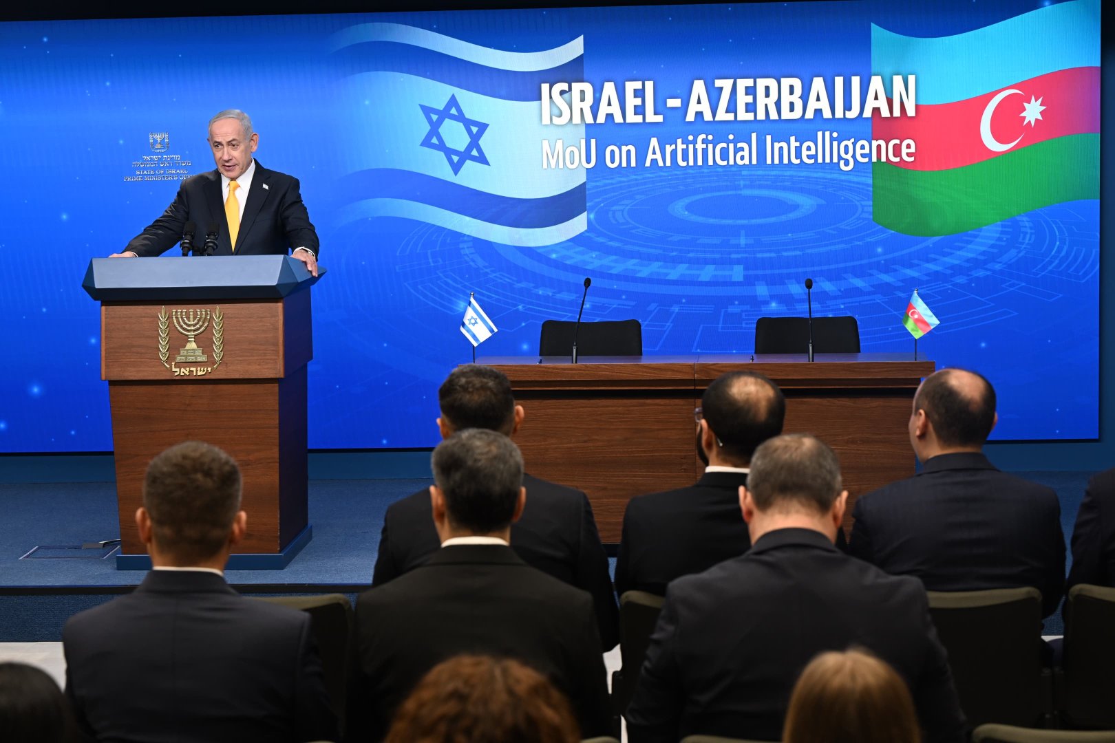 Azerbaijan, Israel sign AI cooperation memorandum in Jerusalem (PHOTO)
