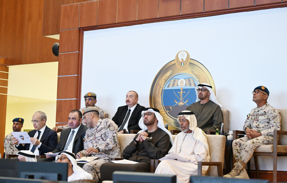 President Ilham Aliyev, and President of United Arab Emirates observe joint operational-tactical exercises 'Peace Shield - 2026' in Abu Dhabi (PHOTO)