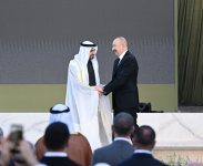 President Ilham Aliyev presented with Zayed Award for Human Fraternity in Abu Dhabi (PHOTO)