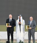 President Ilham Aliyev presented with Zayed Award for Human Fraternity in Abu Dhabi (PHOTO)