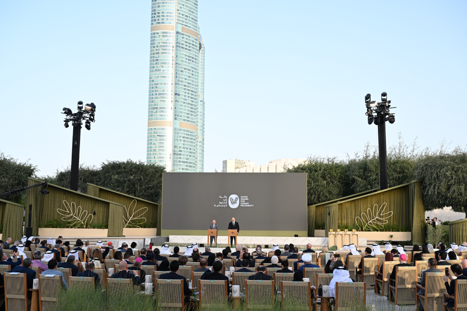 President Ilham Aliyev presented with Zayed Award for Human Fraternity in Abu Dhabi (PHOTO)