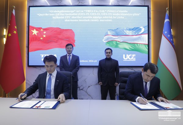 Uzbekhydroenergo, China’s TBEA ink deal to modernize hydropower plants