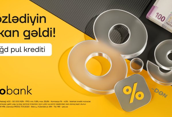 Loan rates at Yelo Bank now start from just 8.9%!