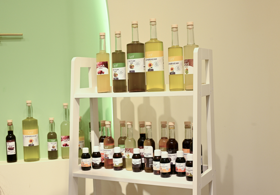 Heydar Aliyev Foundation VP Leyla Aliyeva and Alena Aliyeva visit female entrepreneur’s healthy food brand in Ganja (PHOTO)