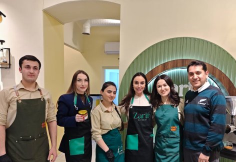 Heydar Aliyev Foundation VP Leyla Aliyeva and Alena Aliyeva visit female entrepreneur’s healthy food brand in Ganja (PHOTO)