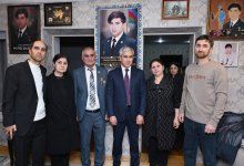 Heydar Aliyev Foundation VP Leyla Aliyeva and Alena Aliyeva visit Ganja Memorial Complex and family of National Hero Natig Gasimov (PHOTO)