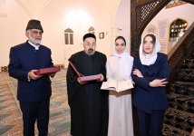 Heydar Aliyev Foundation VP Leyla Aliyeva and Alena Aliyeva visit Shah Abbas Mosque in Ganja (PHOTO)