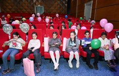 Heydar Aliyev Foundation VP Leyla Aliyeva and Alena Aliyeva attend premiere of animated series “İsi and Piti” at Ganja State Drama Theater (PHOTO)