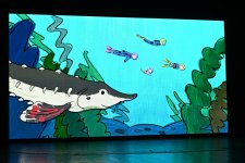 Heydar Aliyev Foundation VP Leyla Aliyeva and Alena Aliyeva attend premiere of animated series “İsi and Piti” at Ganja State Drama Theater (PHOTO)