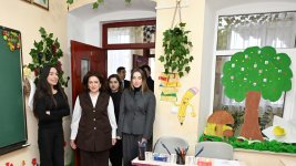 Heydar Aliyev Foundation VP Leyla Aliyeva and Alena Aliyeva visit Special Secondary School No. 45 in Ganja (PHOTO)